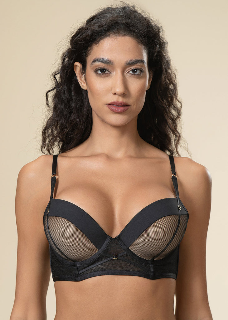 AURELIA Push-Up Mesh Underwired Demi Bra