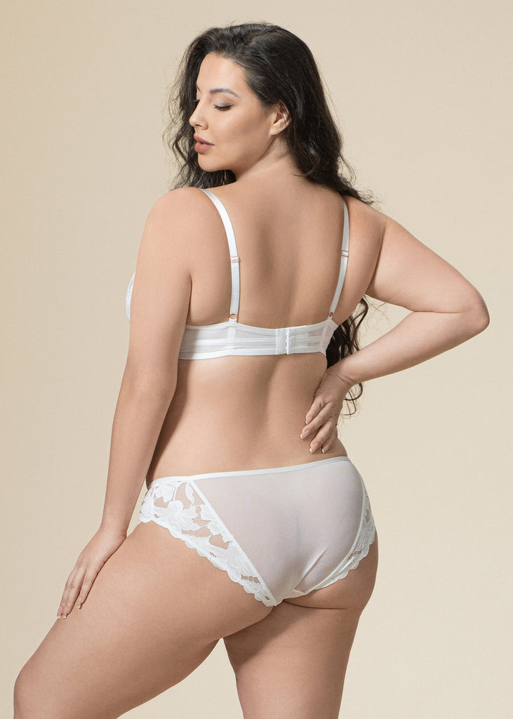 FLORA Seductive Floral White Lace Brief Panties-imgsize-XL