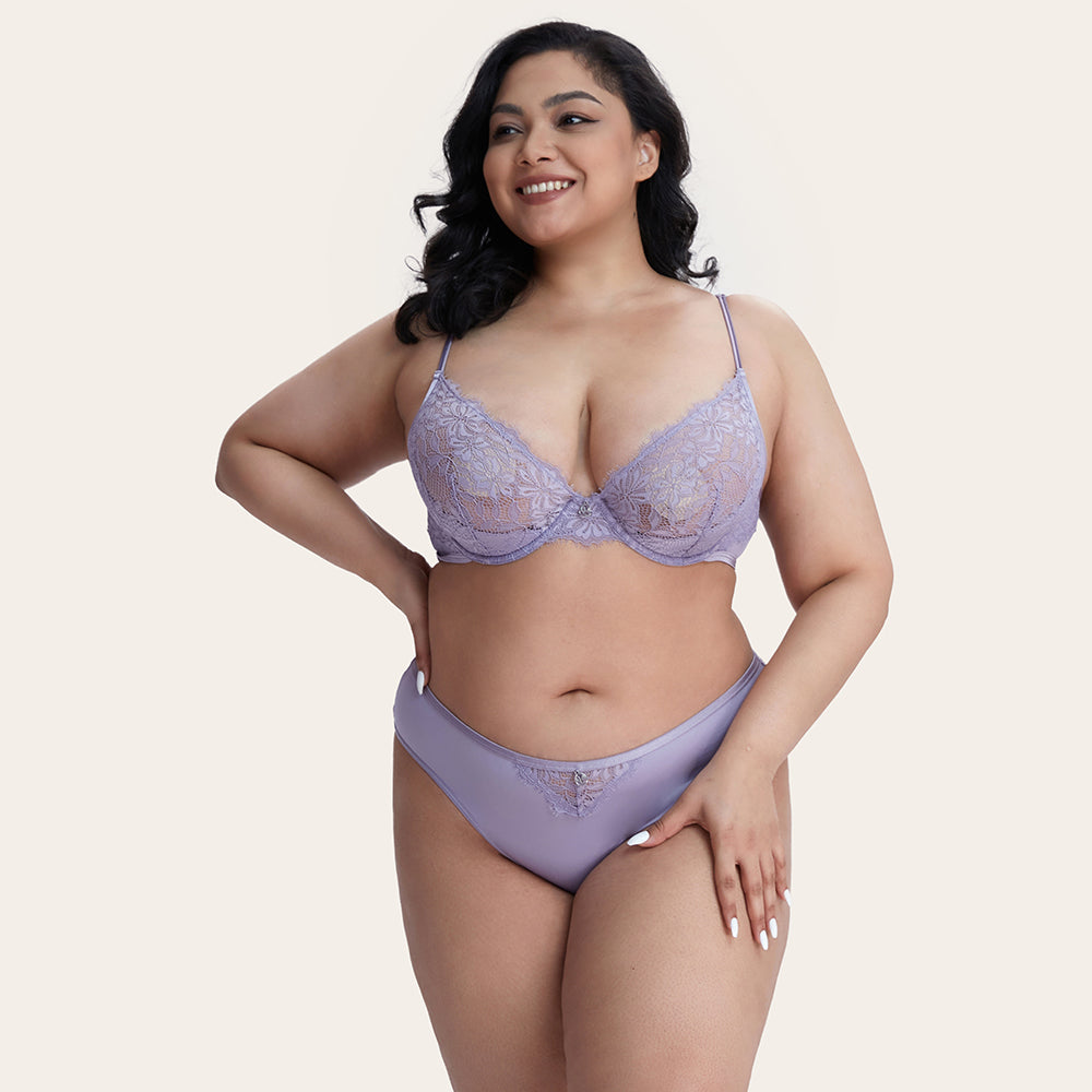 LAREINA Sexy Lace Comfortable Unlined Bra-imgsize-40D