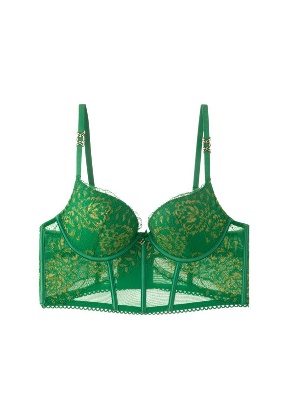 SHARON Sexy Push-Up Mesh Corset Long Bra