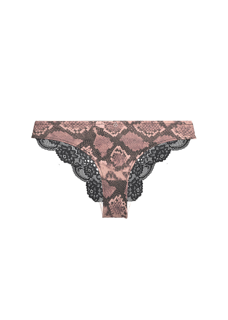 CHIARA Plus Seductive Brief Panties With Snake Print