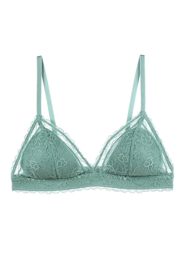 LILY Comfort Triangle Wireless Recycled Lace Bralette