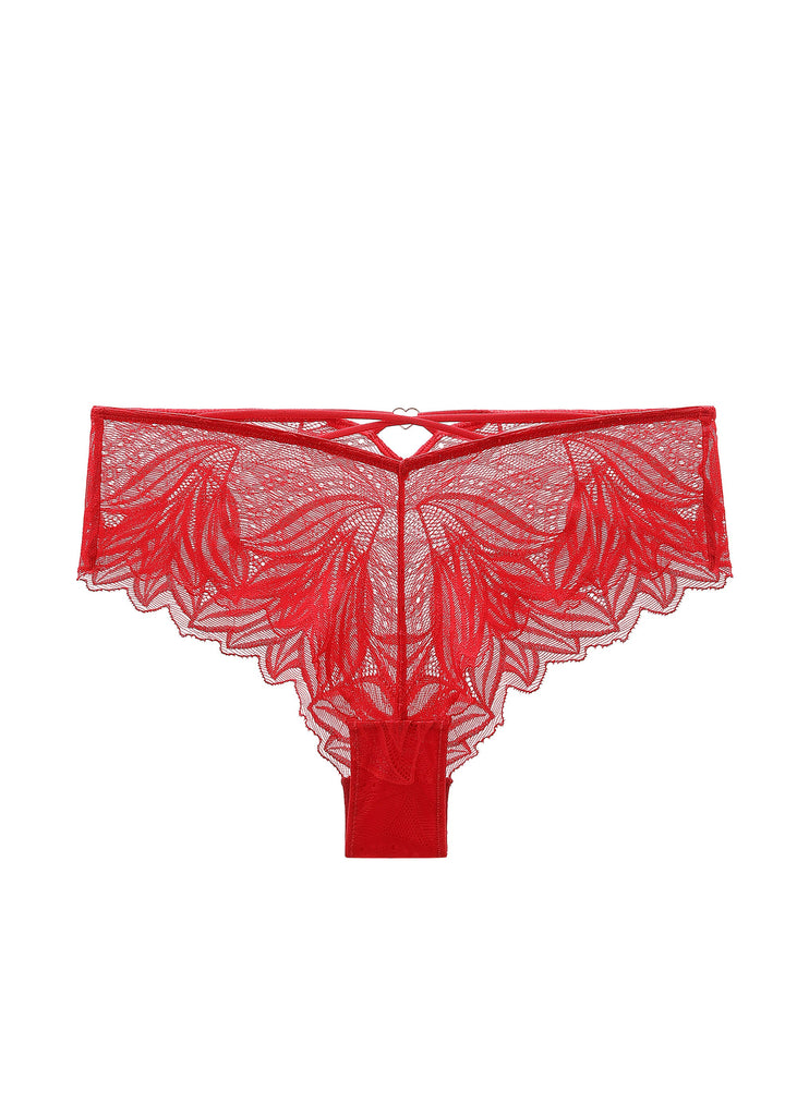 NATASHA Sexy Red Lace Boyshorts Panties